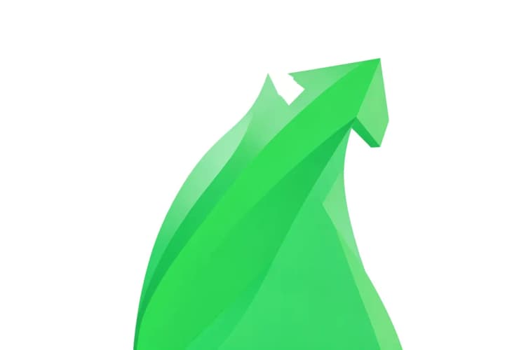 Gráfico simples mostrando crescimento capilar com uma seta apontando para cima.